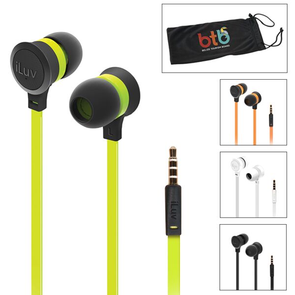iLuv® Color Pop Tangle-Resistant Earbuds Thumbnail