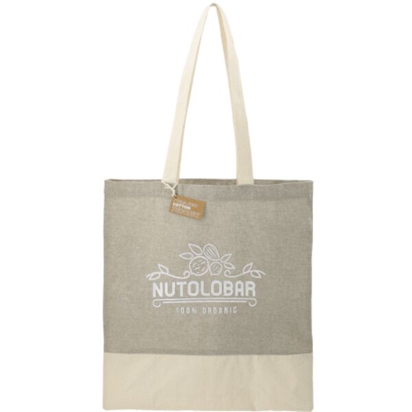 Split Recycled 5oz Cotton Twill Convention Tote Thumbnail